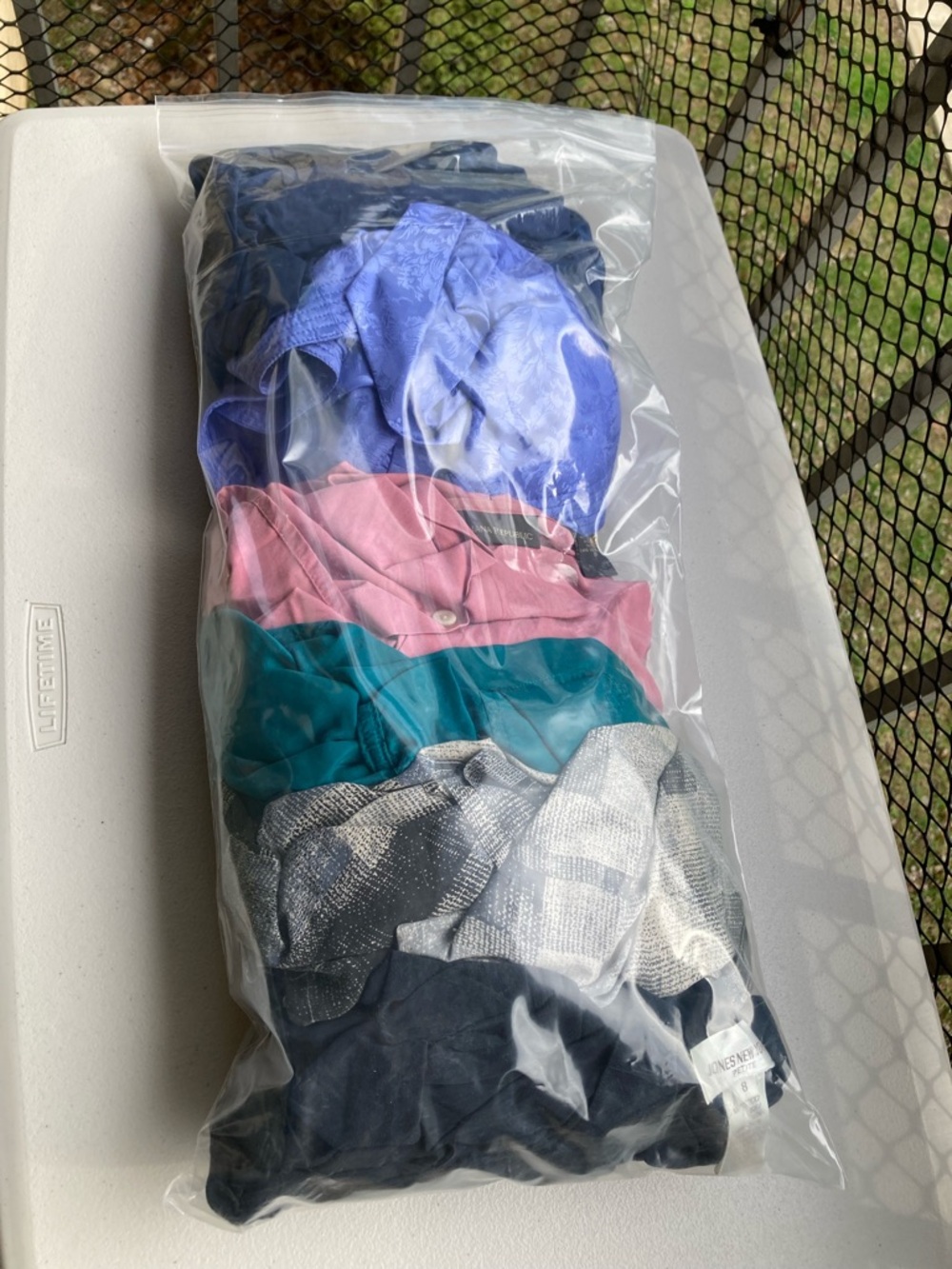 Bundle of Damaged Silk Pieces Tops Shirts Jackets Crafters Lot Scrap Project DIY